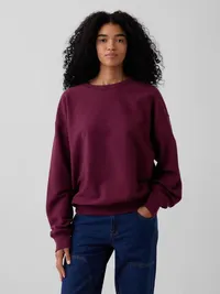 Oversized Terry Sweatshirt - Tuscan red — view 5