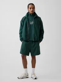 Oversized Track Jacket - Deep hunter green — view 5