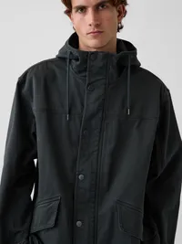 Oversized Utility Jacket - Tweed green — view 4