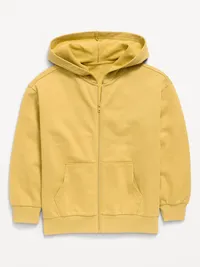 Oversized Zip Hoodie for Boys - Cornhusk — view 2
