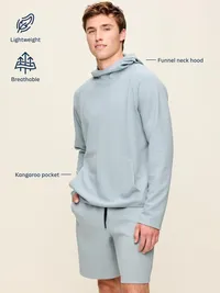 Performance Pullover Hoodie - Cloud Cover — view 5