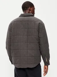 Plaid Flannel Shacket - Black Jack — view 2