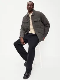 Plaid Flannel Shacket - Black Jack — view 3