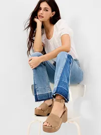 Platform Sandals for Women - Tan — view 2