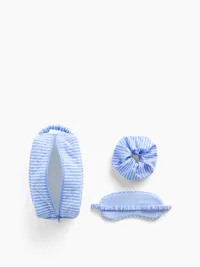 Poplin Sleep Kit - Blue white stripe — view 2