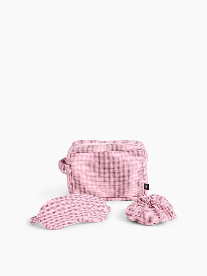 Poplin Sleep Kit - Pink plaid