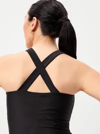 PowerSoft Fit & Flare Athletic Dress - Black Jack — view 4