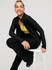 PowerSoft Full-Zip Fitted Jacket - Black Jack — view 3