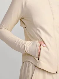 PowerSoft Full-Zip Fitted Jacket - Cozy Cashmere — view 4