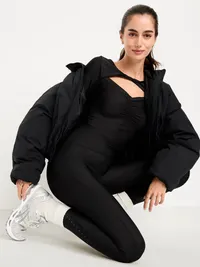 PowerSoft Long-Sleeve Cut-Out Top - Black Jack — view 3