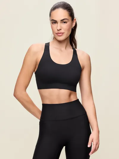 PowerSoft Molded Racerback Bra - Black Jack