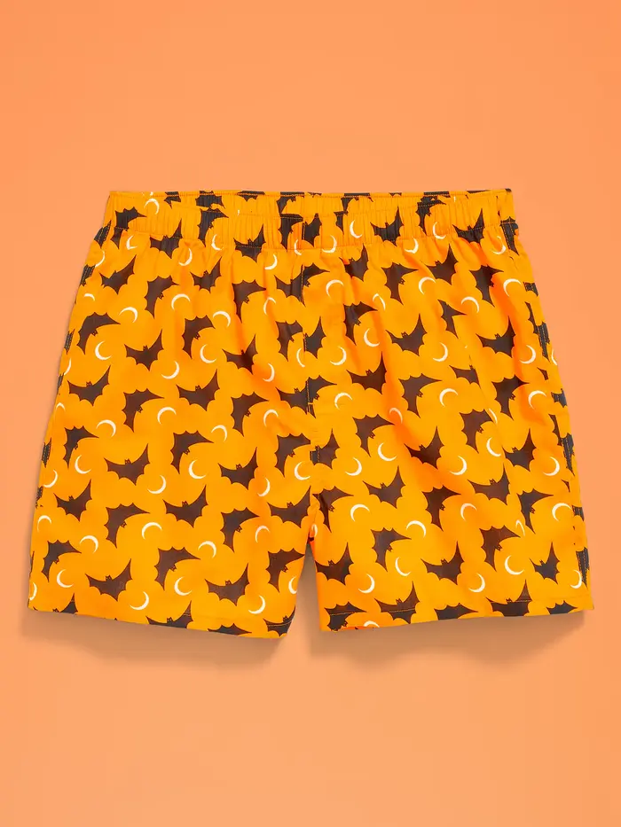 Printed Boxer Shorts - Bats Black