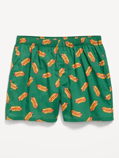 Printed Boxer Shorts - Hot Dog