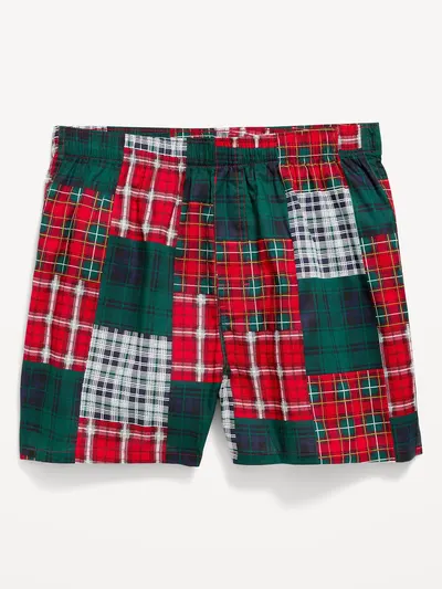 Printed Boxer Shorts - Patchwork