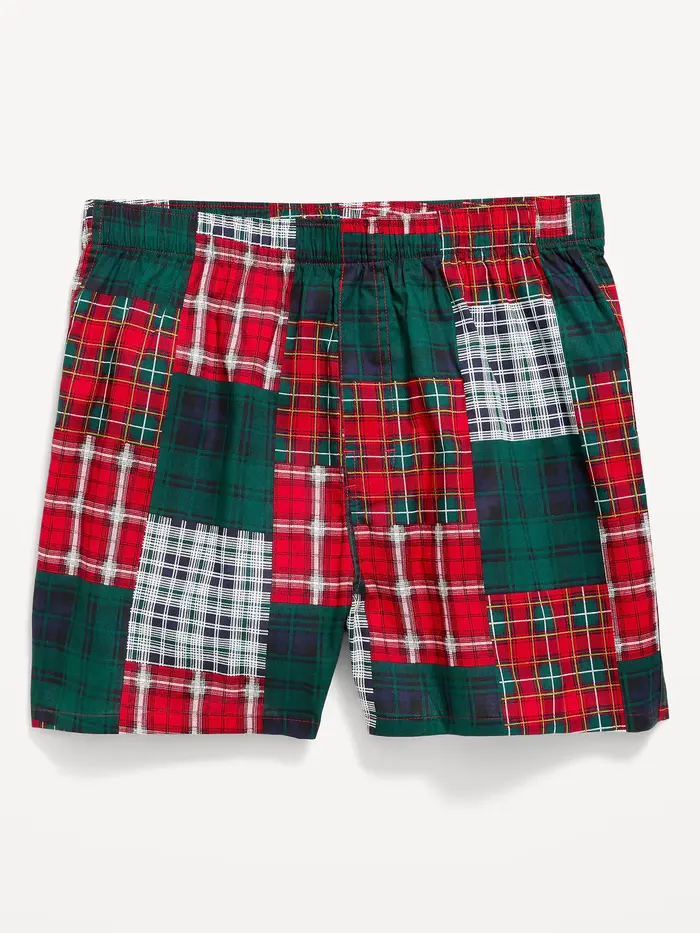 Printed Boxer Shorts - Patchwork