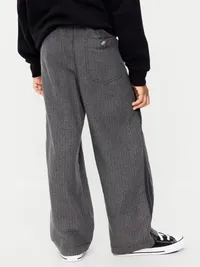 Pull-On Baggy Flannel Pants for Boys - Herringbone — view 2