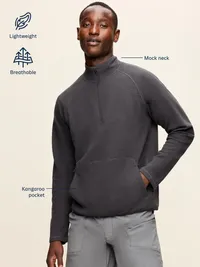 Quarter-Zip Performance Pullover - Mockingbird — view 5