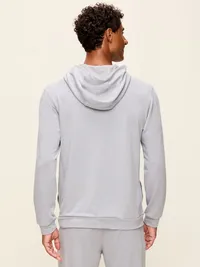 Recharge Knit Pullover Hoodie - Light Gray — view 2