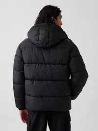 Recycled Heavyweight Puffer Jacket - Black — view 3
