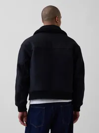 Relaxed Bomber Jacket - Black — view 3