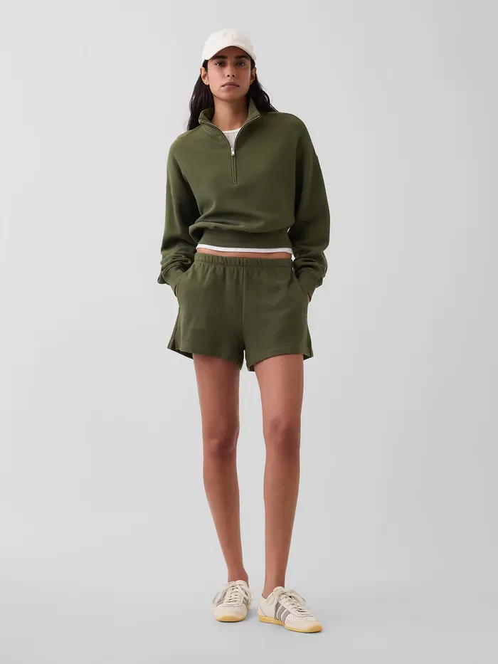 Relaxed Easy Shorts - Olive green