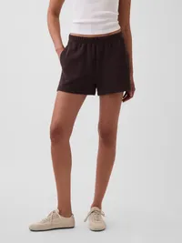 Relaxed Easy Shorts - Terra brown — view 2