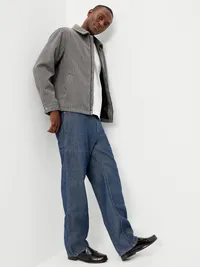 Relaxed Harrington Jacket - Herringbone — view 3