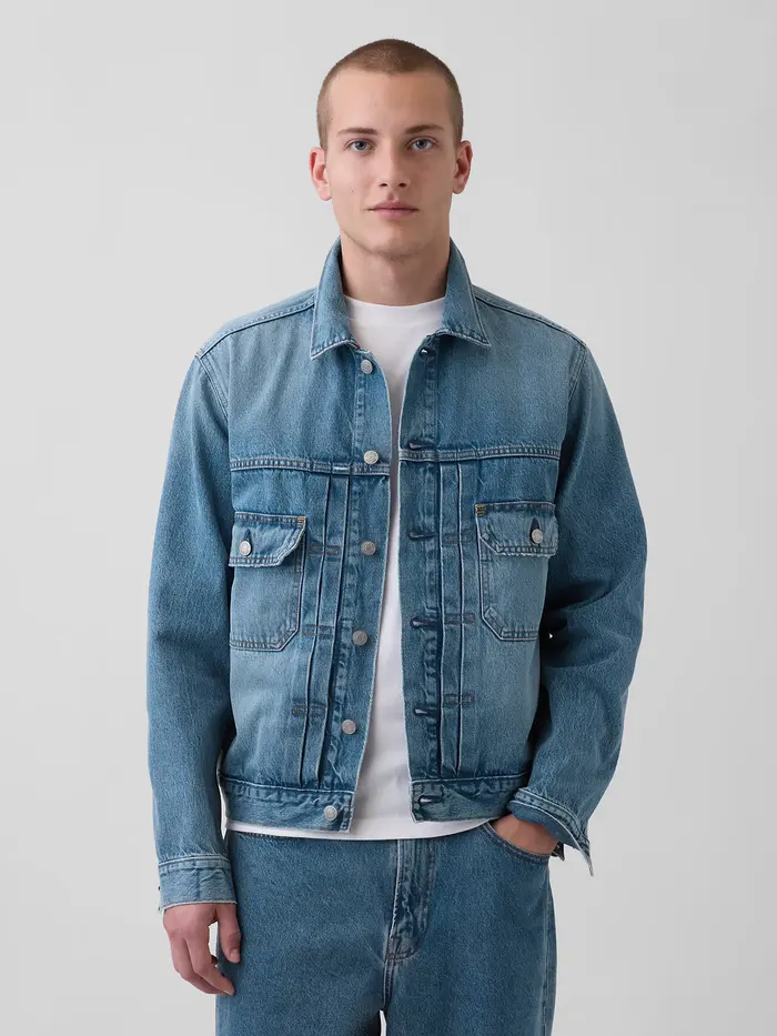 Relaxed Icon Denim Jacket - MEDIUM WASH