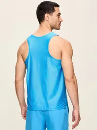 Relaxed Performance Tank - Distorted Blue — view 2