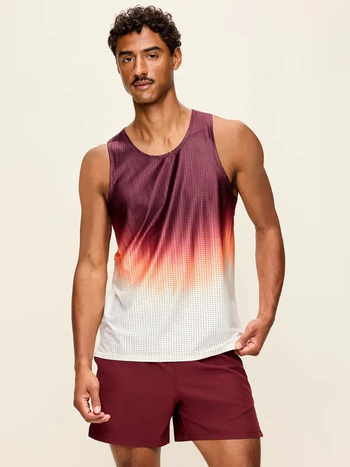 Relaxed Performance Tank - Warm Ombré