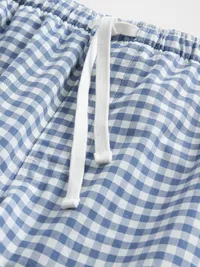 Relaxed PJ Pants - Blue gingham — view 2