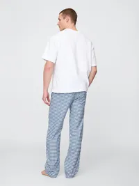 Relaxed PJ Pants - Blue gingham — view 3