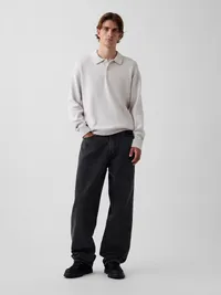 Relaxed Polo Sweater - Regular gray — view 2