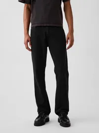 Relaxed Straight Jeans - moonless night — view 2