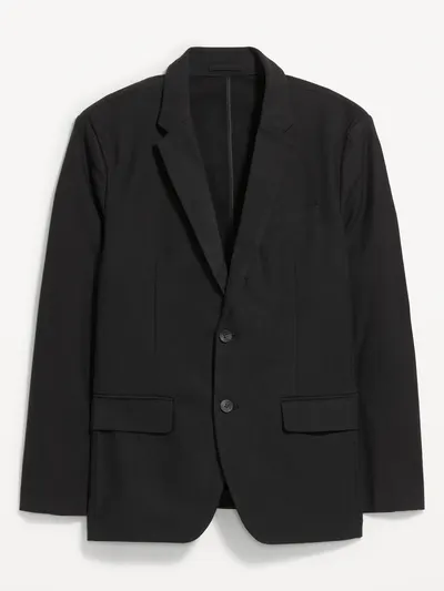 Relaxed Unlined Twill Blazer - Black Jack