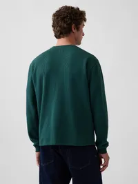 Relaxed Waffle T-Shirt - deep hunter — view 3