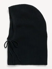 Rib-Knit Balaclava - Black Jack — view 2