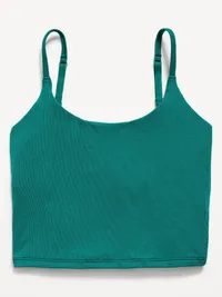 Rib-Knit Brami Top - Deep Lagoon — view 4