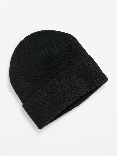 Ribbed Beanie for Men - BlackJack