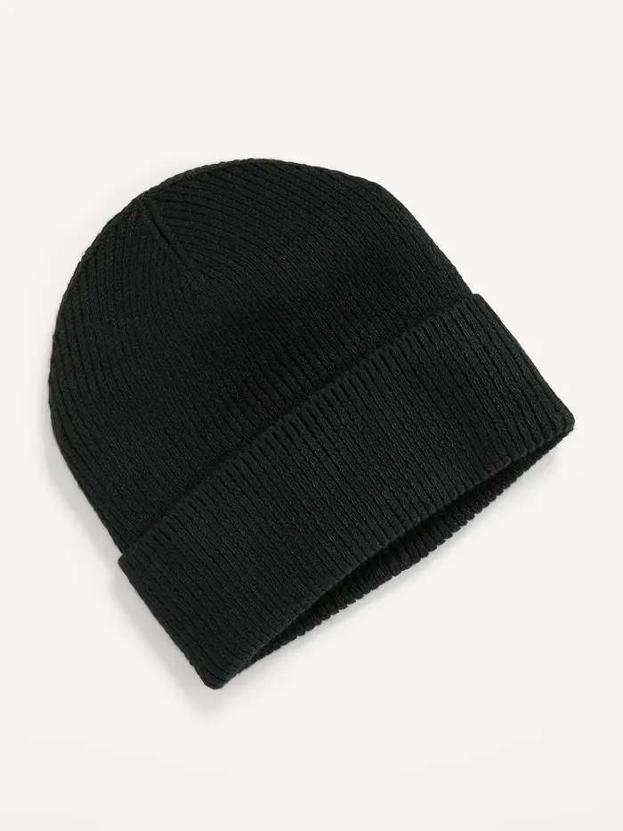 Ribbed Beanie for Men - BlackJack