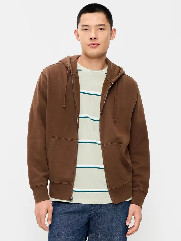 Rotation Full-Zip Hoodie - Dark Walnut