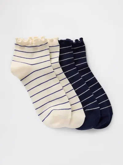 Ruffle Socks (2-Pack) - Stripes