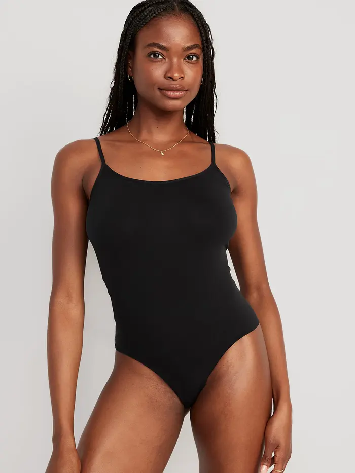 Seamless Cami Bodysuit - Black Jack