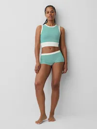 Seamless Shorty - Green stripe — view 4