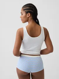 Seamless Shorty - Moore blue mini stripe — view 2