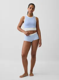 Seamless Shorty - Moore blue mini stripe — view 4