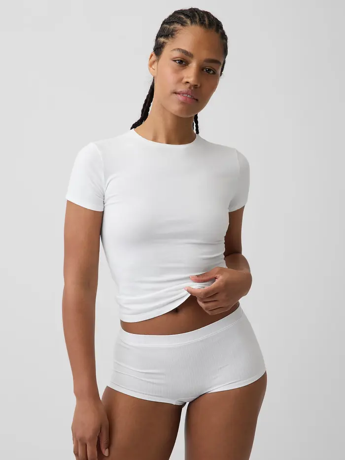 Seamless Shorty - Optic white