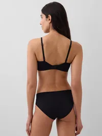 SecondSkin Crossover Bralette - True black — view 2