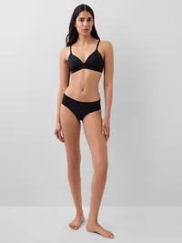 SecondSkin Crossover Bralette - True black — view 3