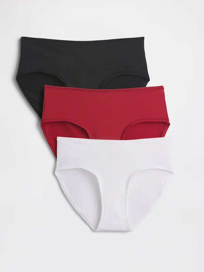 SecondSkin Hipster (3-Pack) - Black , red, & white